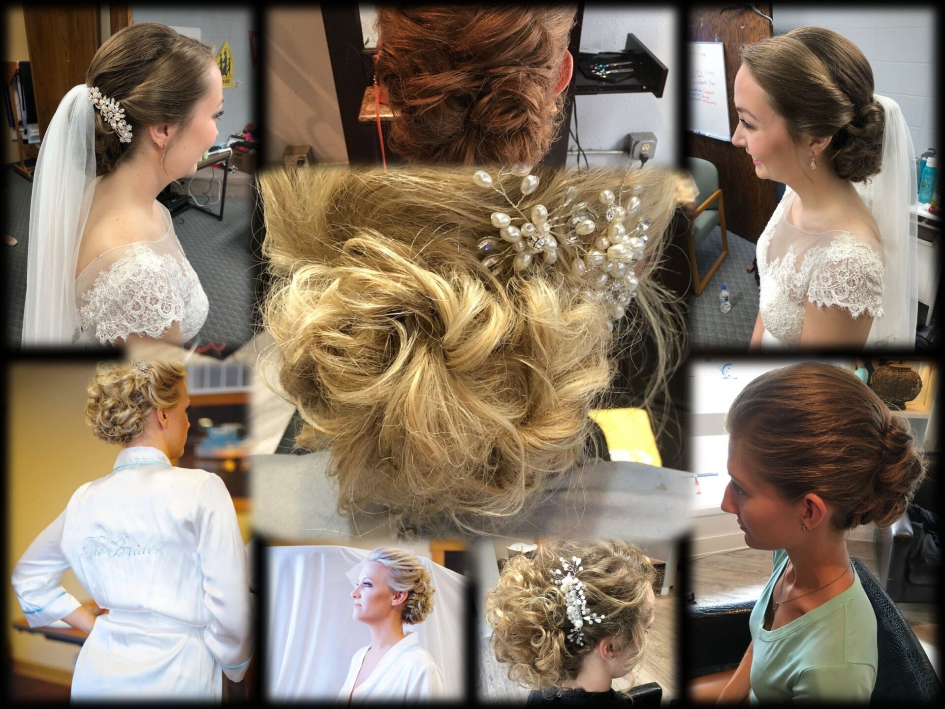 Hair makeup for the bride Jenna Knutson