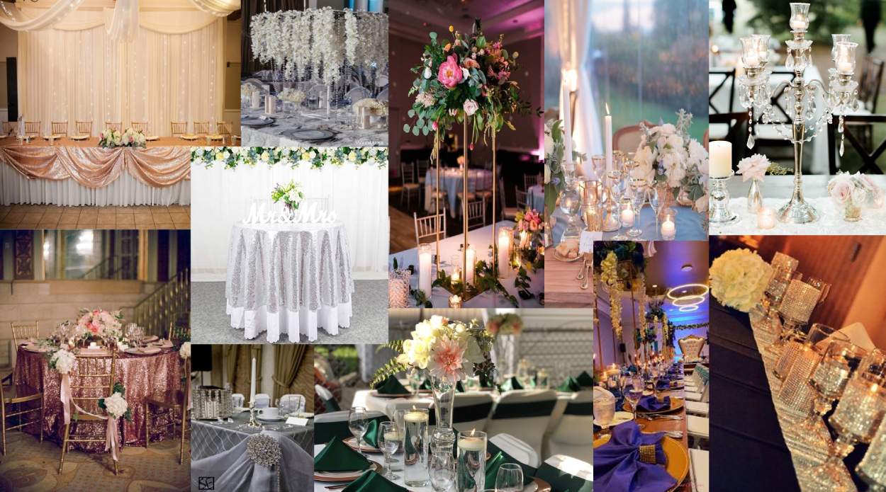 Glitz and Glam Wedding Decorations - Wedding Theme