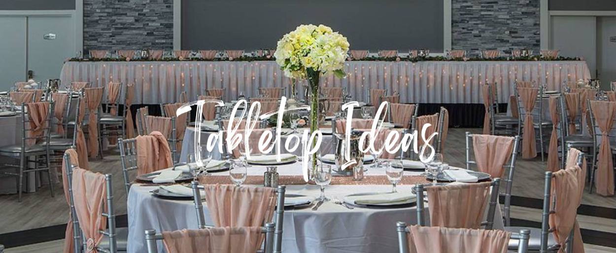 Tabletop Ideas for Wedding Table Decorations at Celebrations on the River in La Crosse, WI