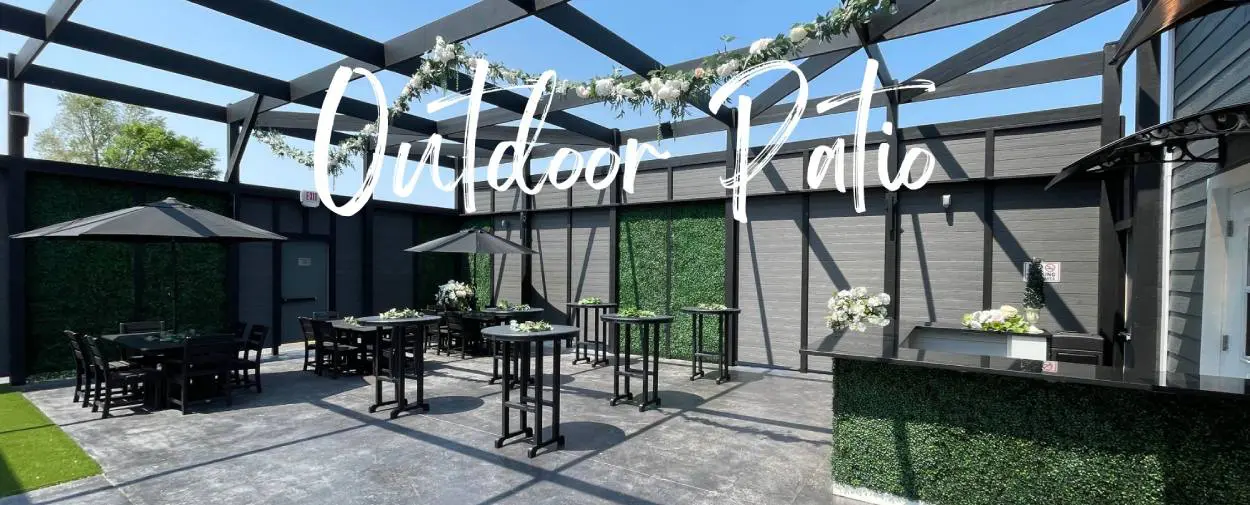 Court Yard Outdoor Patio and Bar for Weddings, Banquets and Events in La Crosse, WI at Celebrations on the River