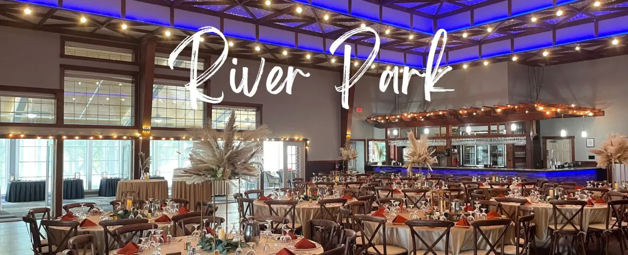 River Park Wedding Venue at Celebrations on the River in La Crosse, WI. Riverside wedding and event venue La Crosse, WI