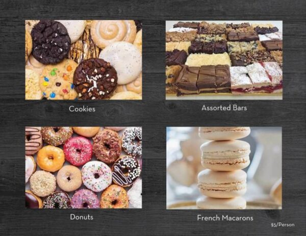A bunch of different types of donuts on display