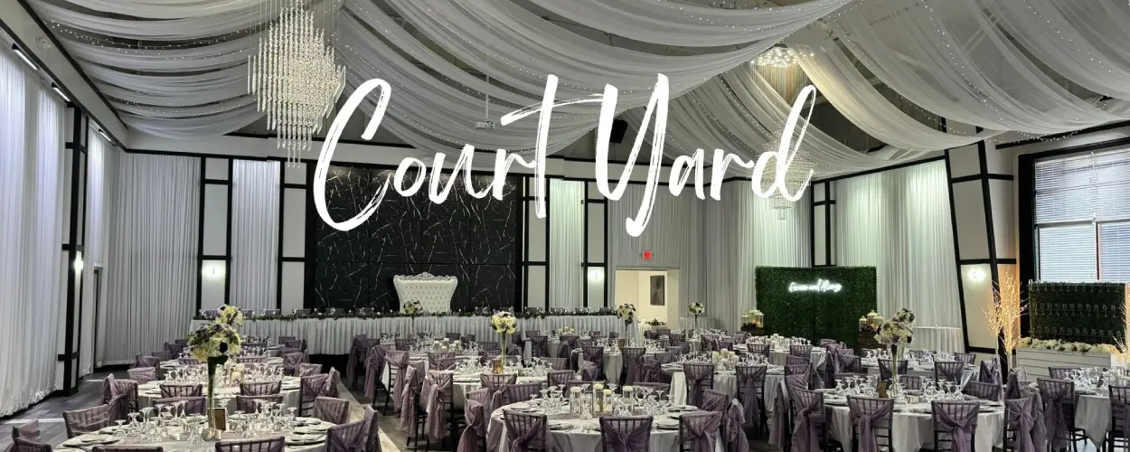 Court Yard Wedding Venue and Event Venue at Celebrations on the River La Crosse, WI