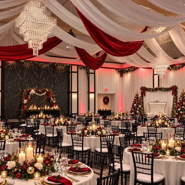 Holiday Parties in Court Yard at Celebrations on the River La Crosse, WI